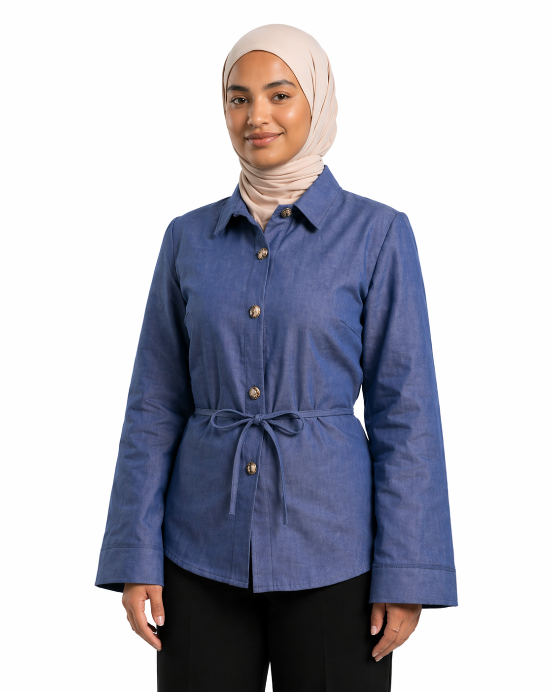 Denim Modest Shirt